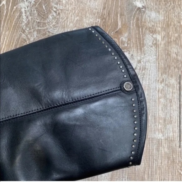 Frye Black Melissa Button Stud Boots - Picture 5 of 7